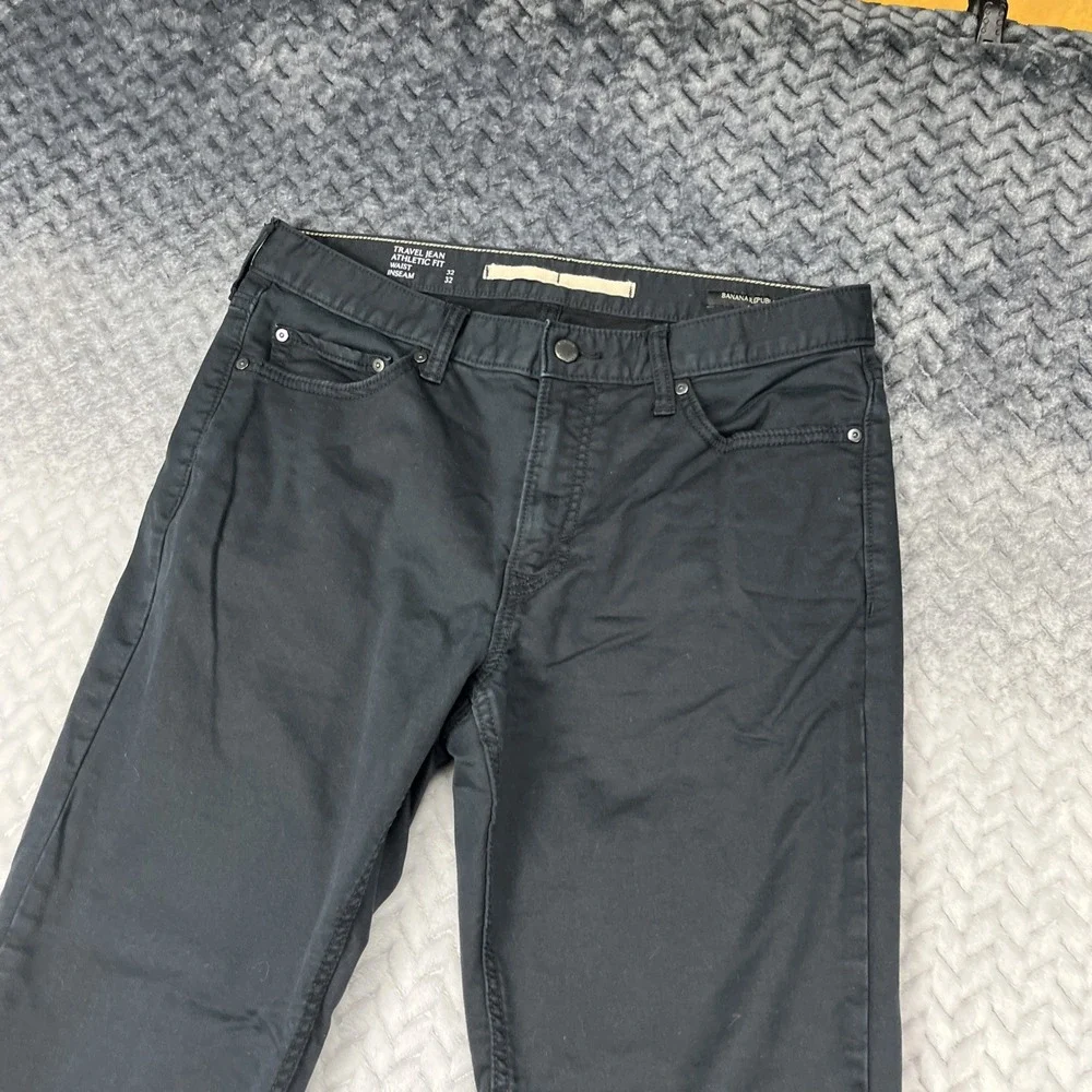 Banana Republic Traveler Slim Fit‎ Stretch Jeans Mens 32x32 Black Chino Casual